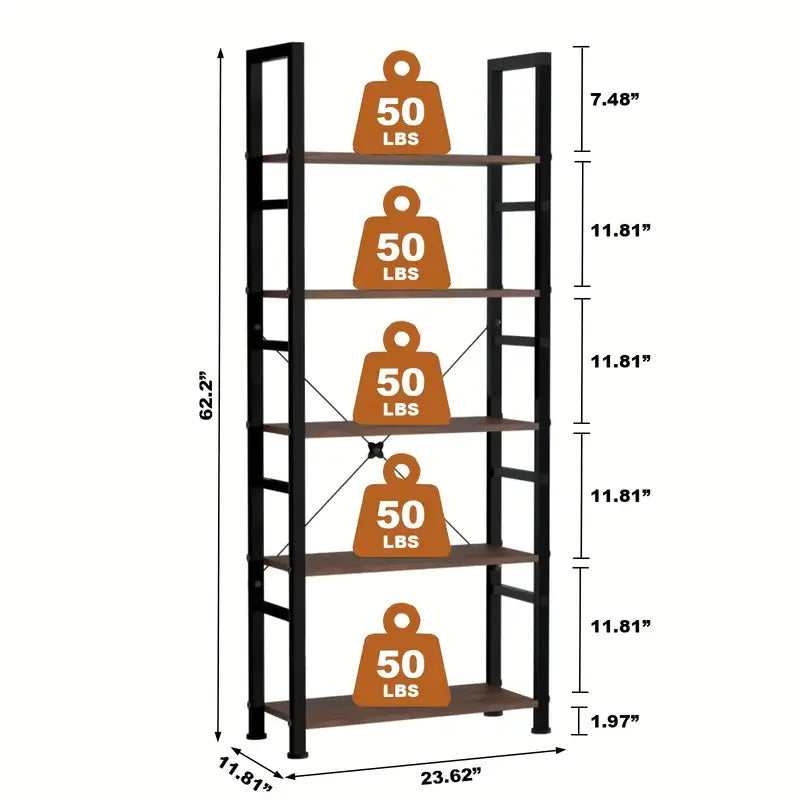 Heavy Duty 5/6-Tier Metal Storage Shelving Unit