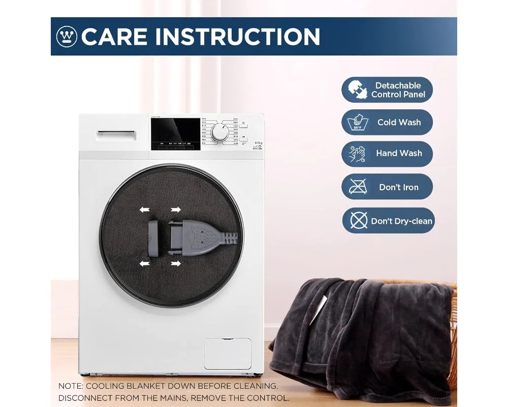 King Size Electric Heated Blanket, 100x90 Flannel with 10 Heat Levels & Auto-Off, Machine Washable