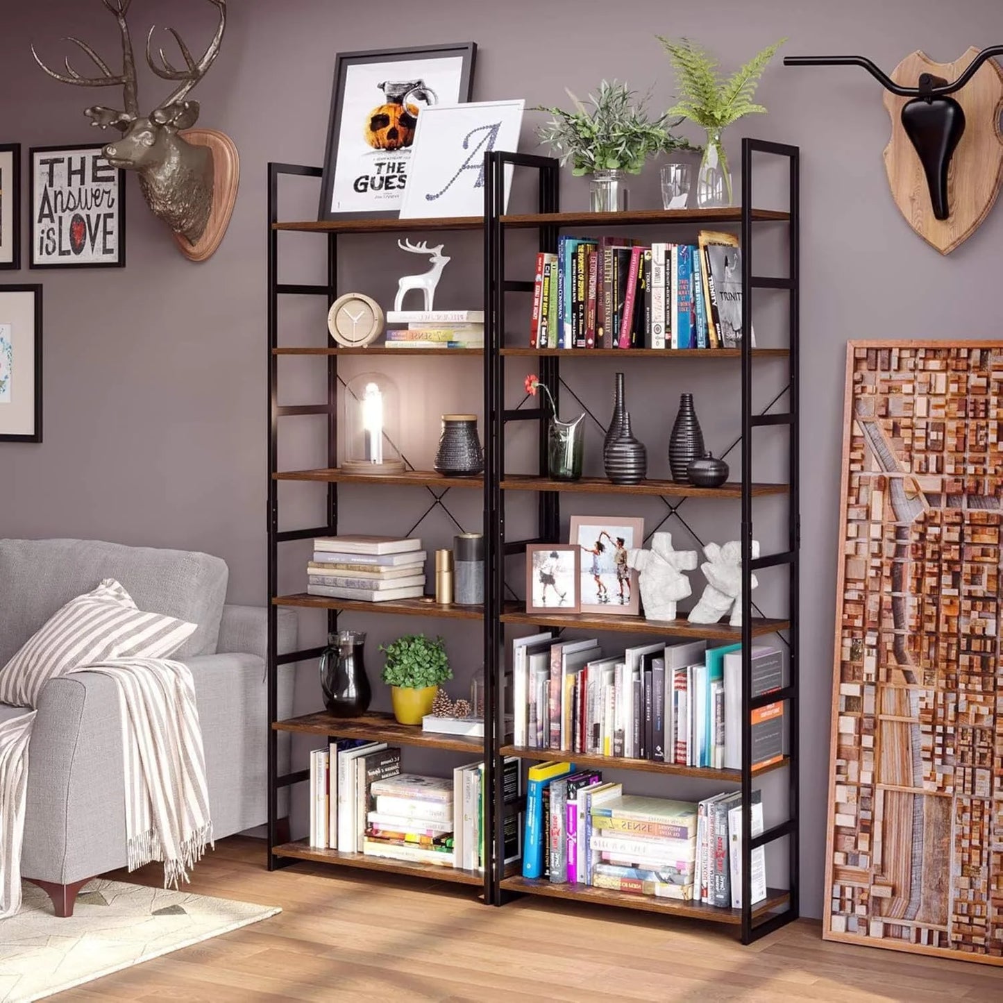 Heavy Duty 5/6-Tier Metal Storage Shelving Unit