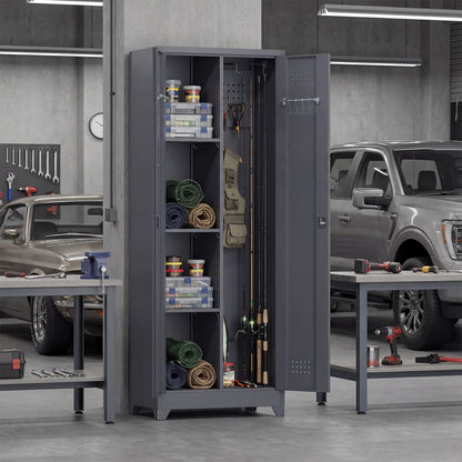 Professional Garage Tool Storage Cabinet Heavy Duty Lockable Adjustable Shelves Waterproof