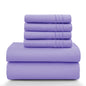 LUX Décor Sheet Set – 6 Piece Ultra-Soft Microfiber Bed Sheets with Flat Sheet, 16 Inches Deep Pocket Fitted Sheet