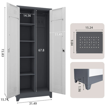 Professional Garage Tool Storage Cabinet Heavy Duty Lockable Adjustable Shelves Waterproof