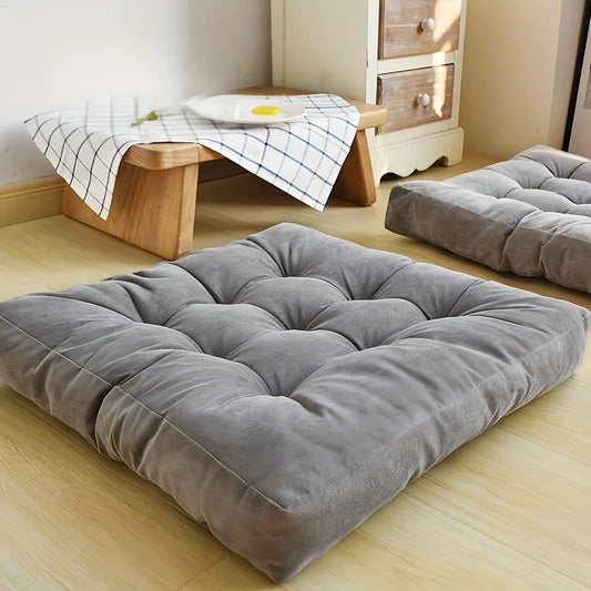 Thick Floor Yoga Pillow for Sofa Bed Balcony, Large Plush Futon Meditation Seat