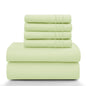 LUX Décor Sheet Set – 6 Piece Ultra-Soft Microfiber Bed Sheets with Flat Sheet, 16 Inches Deep Pocket Fitted Sheet