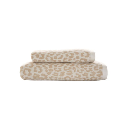 Leopard Print Bath Towel – Soft, Absorbent,