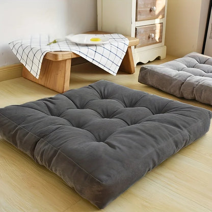 Thick Floor Yoga Pillow for Sofa Bed Balcony, Large Plush Futon Meditation Seat
