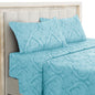 Lux Decor 4-Piece Paisley Bed Sheet Set – Soft Brushed Microfiber Sheets