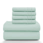 LUX Décor Sheet Set – 6 Piece Ultra-Soft Microfiber Bed Sheets with Flat Sheet, 16 Inches Deep Pocket Fitted Sheet