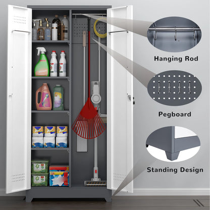 Professional Garage Tool Storage Cabinet Heavy Duty Lockable Adjustable Shelves Waterproof