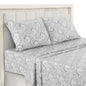 Lux Decor 4-Piece Paisley Bed Sheet Set – Soft Brushed Microfiber Sheets