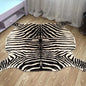 Muzzi Zebra Printed Carpet W / Velvet Imitation Leather Rugs Animal Skins