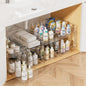 4 Pack Bathroom Organizer, 2 Tier Clear Under Sink Organizers Pullouts