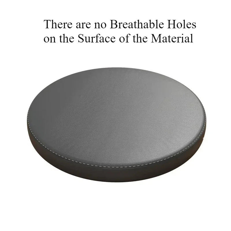 Premium Memory Foam Round Cushion PU Leather