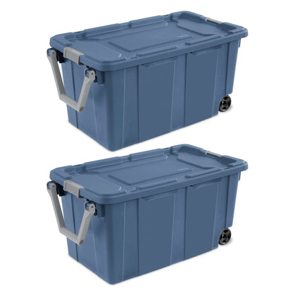 Sterlite Extra Large Storage Bin, 40 Gallon Wheeled Plastic Storage