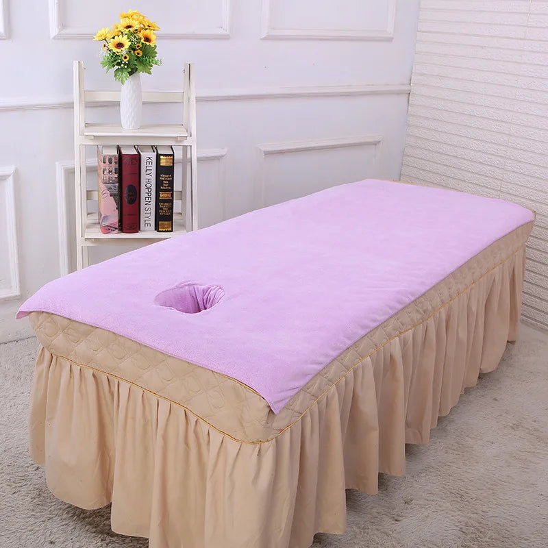 Beauty Salon Bath Towel Bed W / Hole Massage Sheet Physiotherapy Big