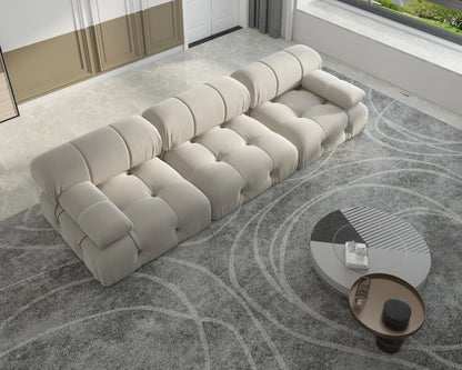 104" Minimalist Modular Sectional Sofas 3 Seats Sofa Sets for Office Apartment