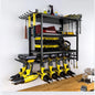 4 Layer Wall Mounted Storage Rack With Hooks