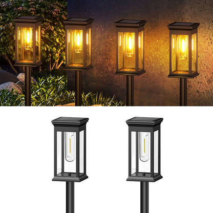2/6/12 Pack [Upgraded] Solar Lights, 2700K Warm White, Super Bright 12Hrs