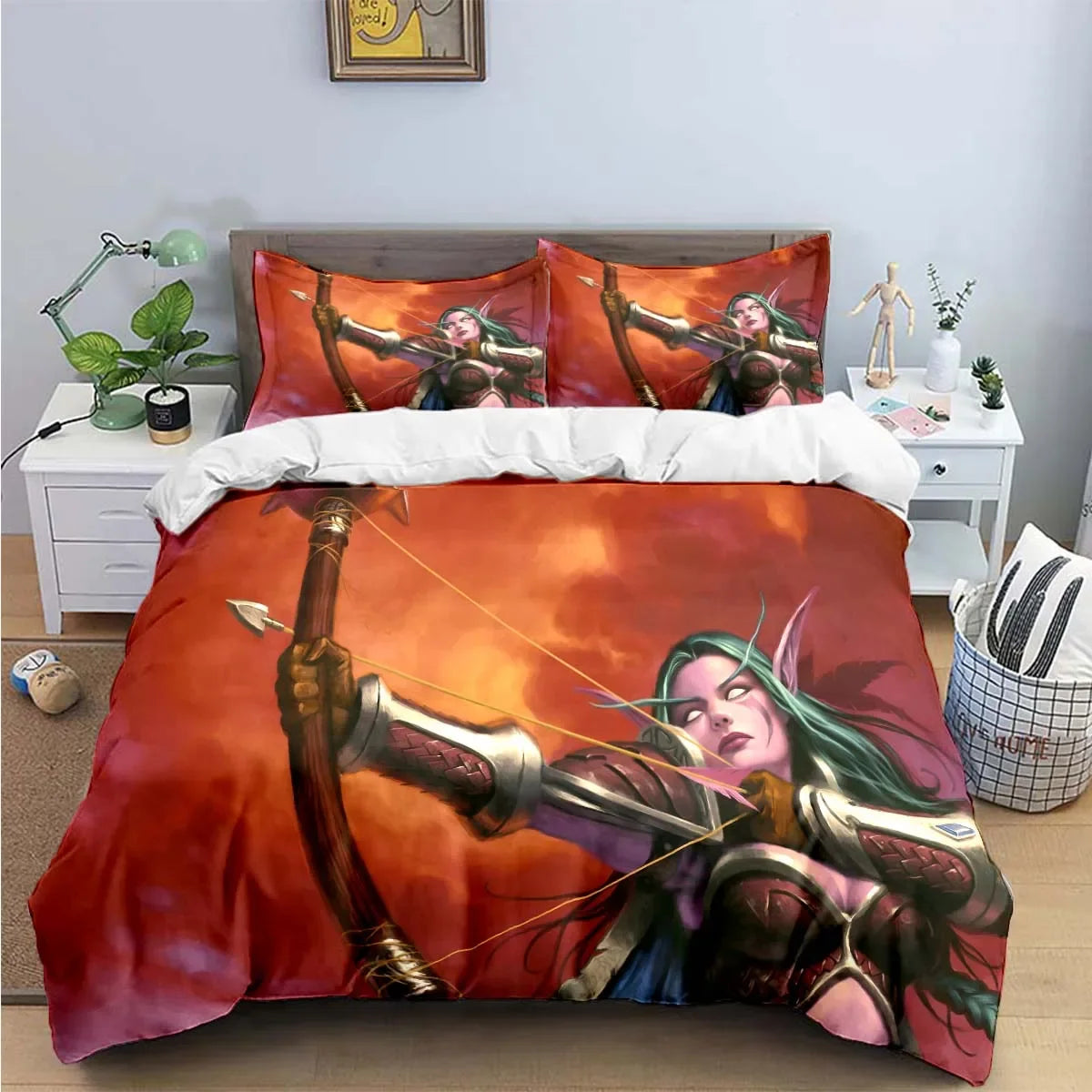 Hot Fashion 3D Game W-Warcraft Print Bedding Sets Bed Supplies