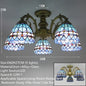 BROTHER Tiffany Chandelier LED American Retro Creativity Living Room Restaurant Bedroom Villa Hotel Cafe Bar Color Pendant Light
