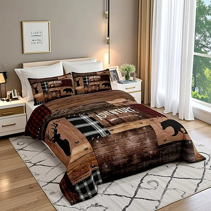 Cabin Bedding Sets Queen Size, Queen Size, Rustic Farmhouse Bedding
