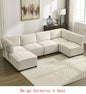 Modular Sectional Sofa U-Shaped Couch with Reversible Chaise, 6-Seat