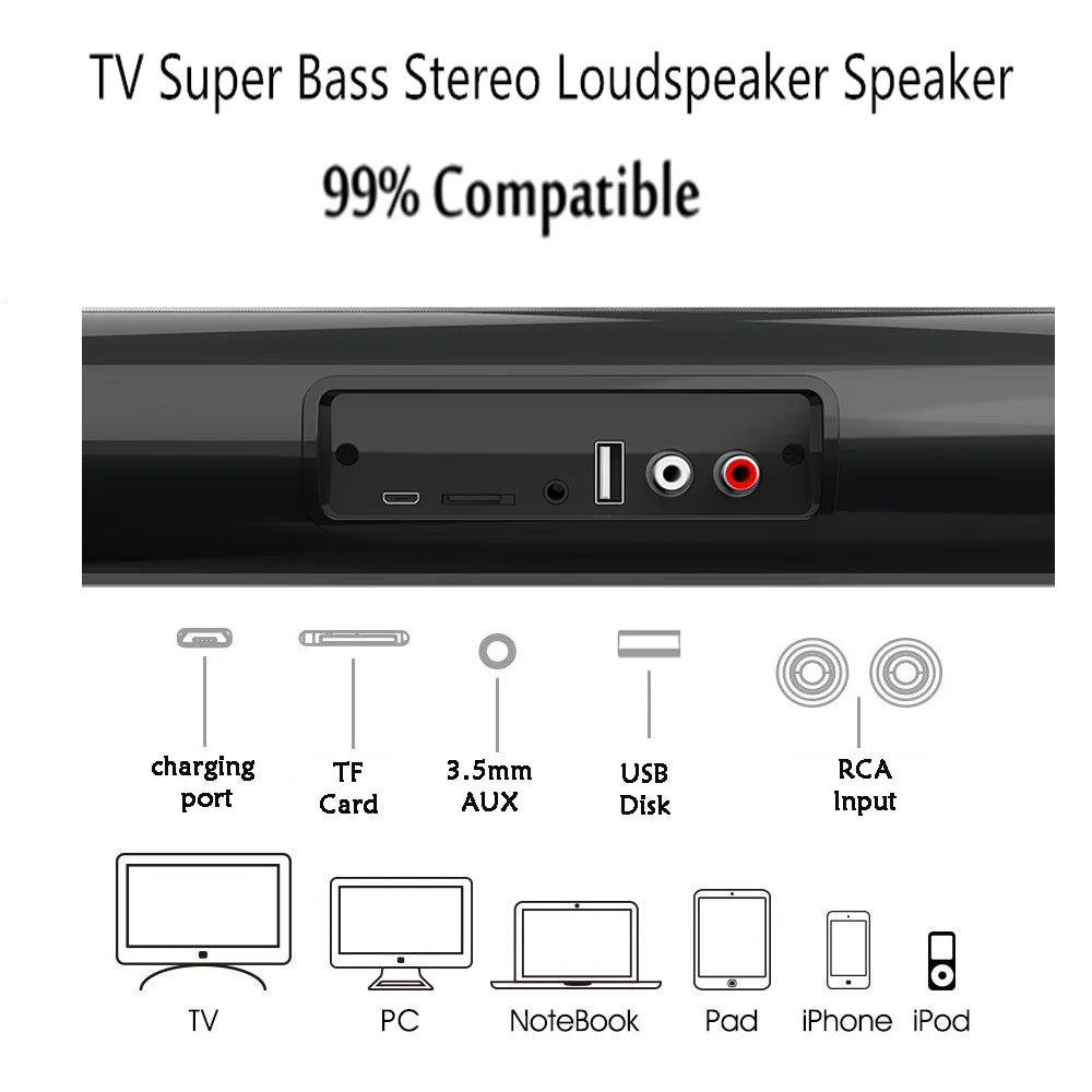 Wireless Bluetooth Sound Bar Speaker System Wireless