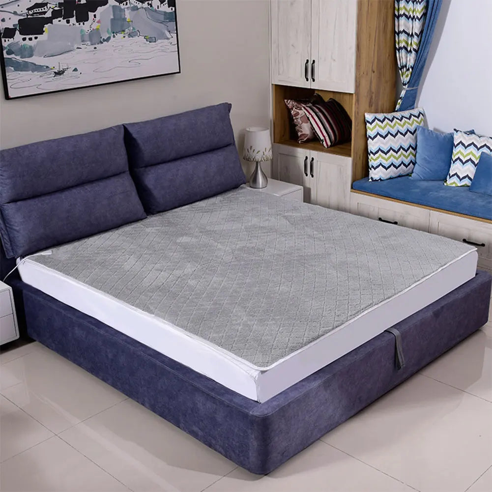Plush Electric Blanket Double Single Velvet Intelligent Blanket Portable Grey