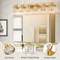 Crystal Gold Bathroom Vanity Light 6 Light Modern Bathroom Vanity Light