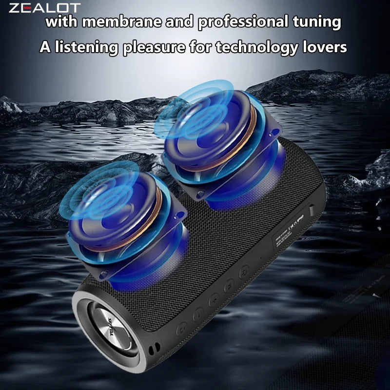 Portable Speaker S51 20W Power 1800mAh Battery 10 Hours Playtime Compact Wireless Bluetooth Speaker for Music And Calls.