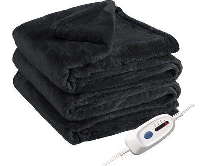 Electric Heated Blanket Full Size, Soft Oversized 4 Heat Levels & Auto Off, Machine Washable