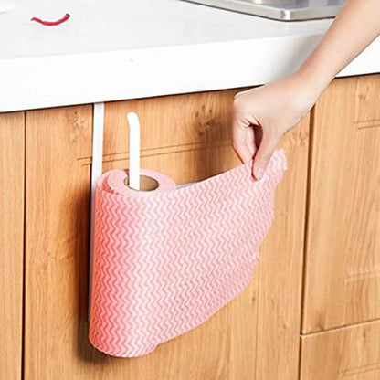 Paper Roll Holder Storage Rack Hanging Shelf Kitchen Tissue Accessories