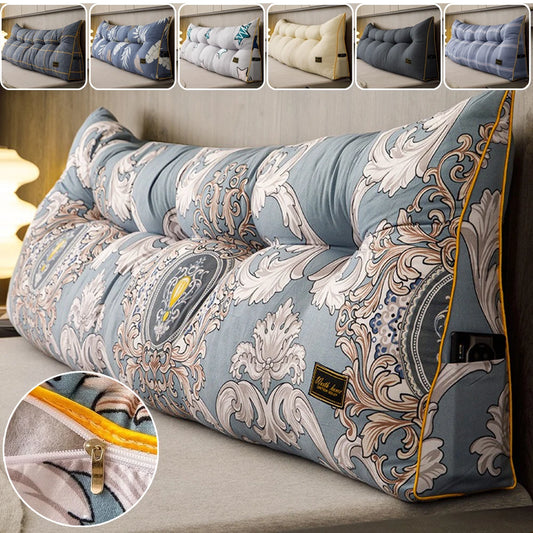 Removable Large Bed Backrest Cushion Ergonomic Triangular