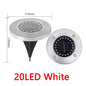 1/4/8Pcs Solar Lights Outdoor 8/20LEDs Disk Underground Lamp