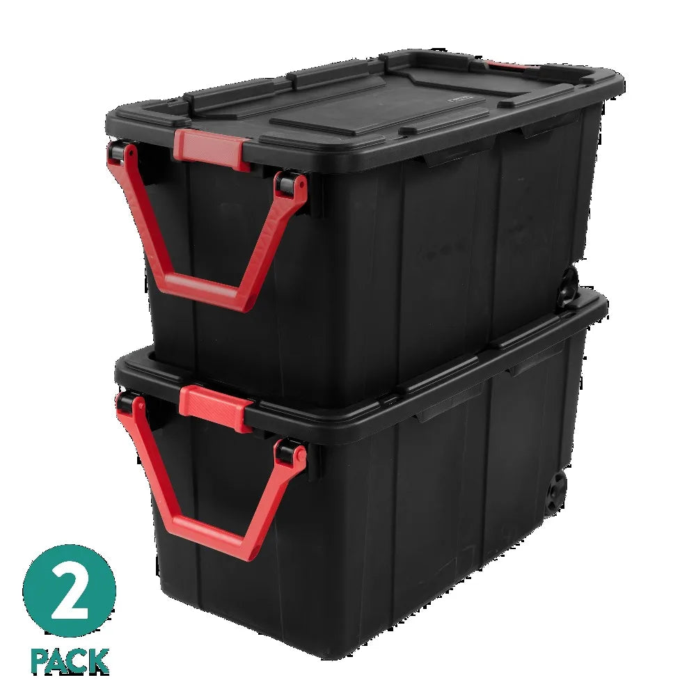Sterlite Extra Large Storage Bin, 40 Gallon Wheeled Plastic Storage