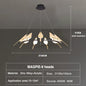 Modern LED Gold Magpie Bird Ceiling Chandelier