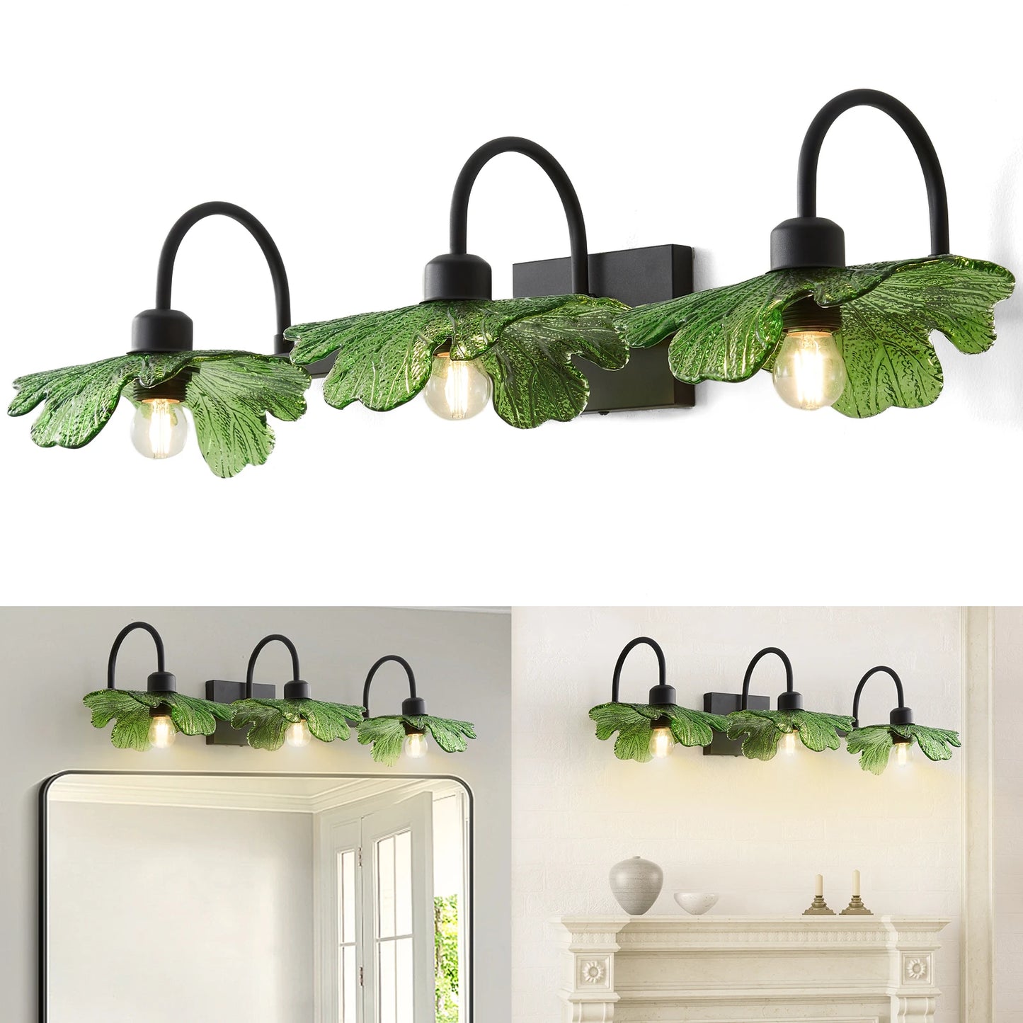 35in Vintage Bathroom Vanity Light Fixtures Medieval Wall Sconce Lamp