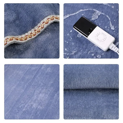 220V Coral Fleece Throw Heated Electric Sheet Heating Blanket Mattress