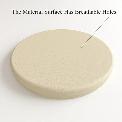 Premium Memory Foam Round Cushion PU Leather