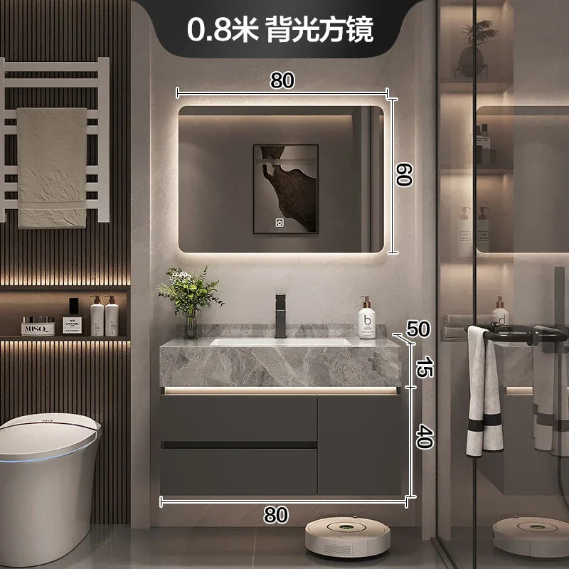 Paper Drawers Bathroom Cabinet Organizer Storage Mirror Accessories