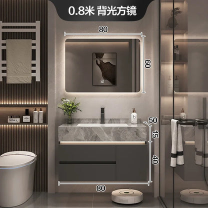 Paper Drawers Bathroom Cabinet Organizer Storage Mirror Accessories