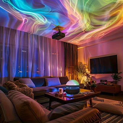 LED Galaxy Projection Light, 2-in-1 Northern Light Projector