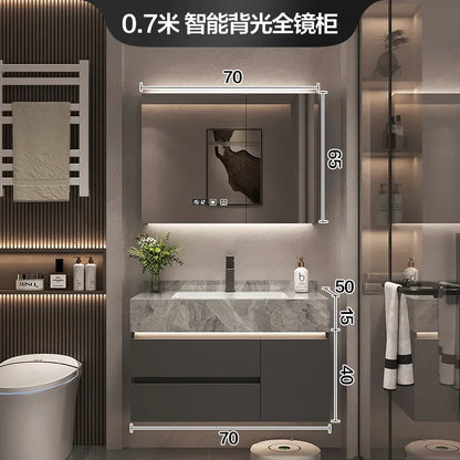 Paper Drawers Bathroom Cabinet Organizer Storage Mirror Accessories