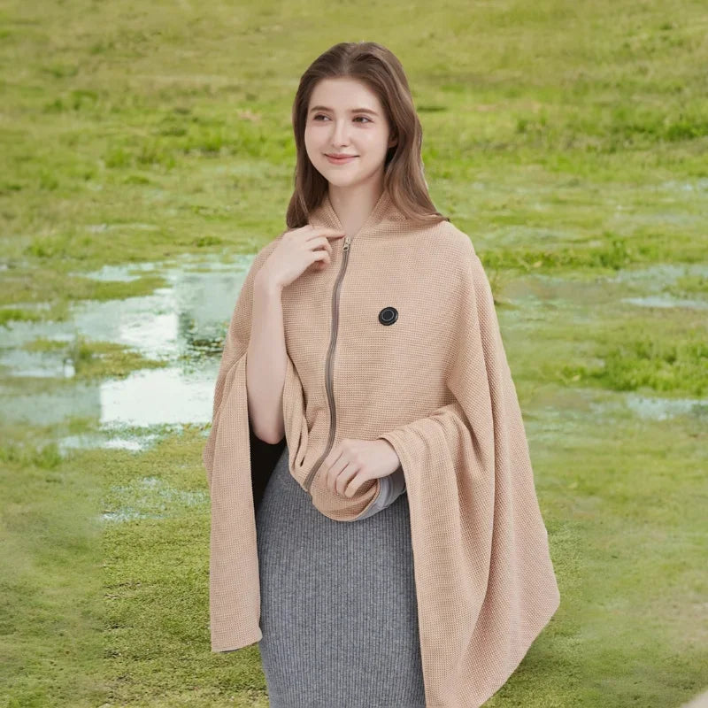 Winter Wearable 3 Heating Level Electric Heating Sofa Shawl