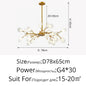 Branch Shape Firefly Ceiling Chandelier for House Baby Kid  Living Room Bedroom Decor G4 Led Lighting Indoor Hanging Lamp
