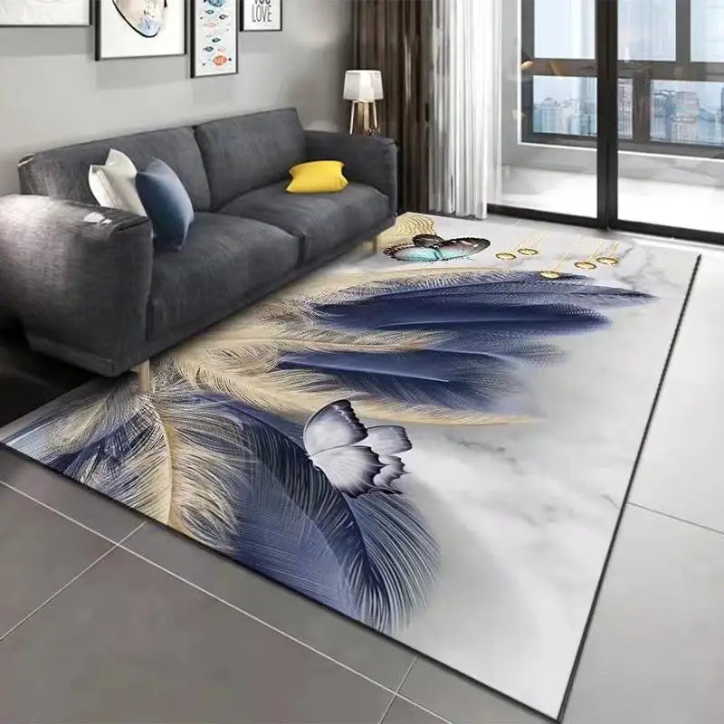 Nordic Minimalist Style Carpets for Living Room Teenager Room