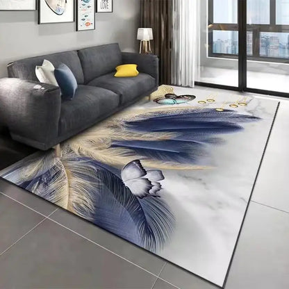 Nordic Minimalist Style Carpets for Living Room Teenager Room