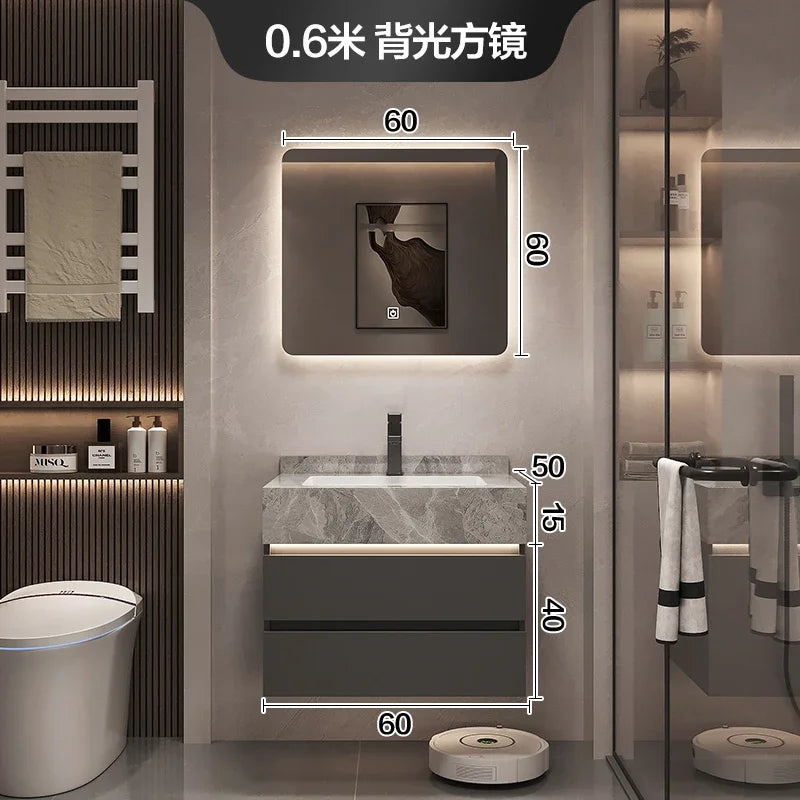 Paper Drawers Bathroom Cabinet Organizer Storage Mirror Accessories