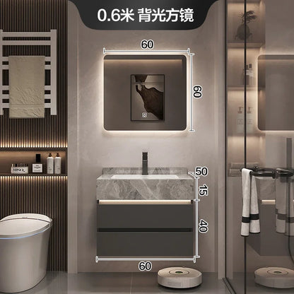 Paper Drawers Bathroom Cabinet Organizer Storage Mirror Accessories