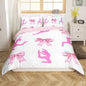 Gymnastics Duvet Cover for Kids Teens Girls Queen Lightweight Quilt Covers